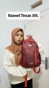 tas ransel outdoor mini elbrus texas 10L free rain cover