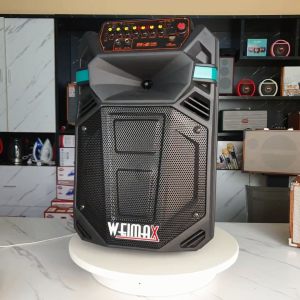 Loa kéo bluetooth Bass 3 tấc di dộng Weimax V-S1235 tặng kèm 2 micro không dây âm thanh sống động chỉnh bass treble echo công suất 350w kết nối đa dạng thời gian hoạt động 6-8h