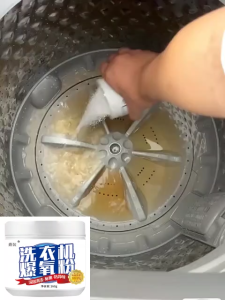 260g Splash Toilet Cleaner Foam Powder Active Oxygen Agent Tank Washing Machine Slot Stain Remover