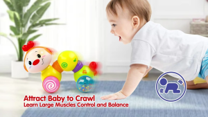Baby Musical Toy Toddler Crawling Caterpillar Toy Press & Go Educational Musical Rolling toys Baby Toys for 1 2 3 Year Old Babies Toddlers