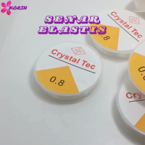[1ROLL] Senar Elastis / Tali Karet Transparan / Tali Karet Elastis Manik Manik Crystal Tec