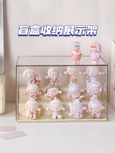Popmart Display Box Blind Box Storage Acrylic Doll Display Rack Transparent Box Detachable Partition Lego Display Box手办收纳盒 玩具展示盒