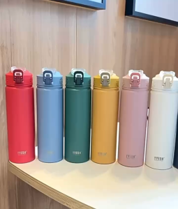 TYESO Thermal Tumbler Flask Water Bottle Vacuum Insulated Stainless Steel Coffee Cup 600ml 750ml