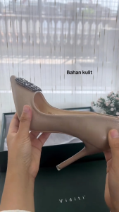 Viditi Crystal Heels 9 cm // Sepatu Import Wanita // Tumit // Hak Tinggi // Pesta // Wedding // Nikahan // Wisuda // Seserahan
