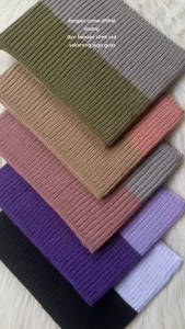 PROMO - 3 PCS BANDANA RAJUT 2 WARNA. INER. CIPUT RAJUT. DALAMAN HIJAB