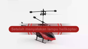 【 Bisa COD 】 Helikopter Remote Control Mainan Pesawat Terbang Mini Mainan Anak Rechargeable Dengan Lampu LED,Helicopter