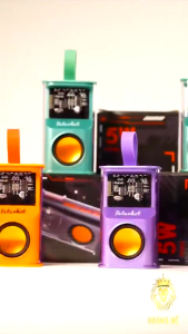 Loa bluetooth mini A36s không dây bass mạnh thiết kế trong suốt độc đáo đèn LED cầm tay nhỏ gọn