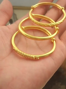 916 original gold A variety of push-pull bracelets for children gifts for babies and childrens birthdays
