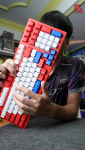 Nubwo x802 คีย์บอร์ดเกมมิ่ง (มาโครได้) บลู/เรดสวิตซ์ Mini RGB Mechanical Gaming Keyboard มีสาย(ถอดได้)