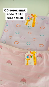 Celana dalam anak perempuan Lusinan cd anak Sorex Kids 1315 katun Boxer motif LUCU M-XL