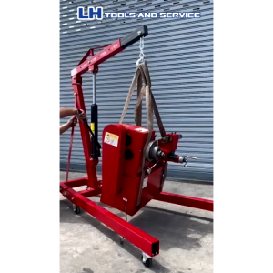 เครนยกเครื่อง2ตัน HYDRAULIC CRANE / เครนยกของ / เครน2สูบ / เครน1สูบ / มีสีแดง สีน้ำเงิน