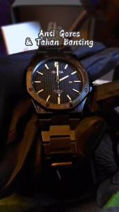 Jam Tangan Pria Belleda 9588 Rantai Stainlees Steel Water Proof 3Atm Watches Populer