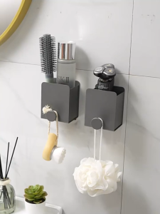 YissTiee Giá đỡ lược phòng tắm lắp đặt liền mạch không cần khoan nhôm kim loại không thấm nước không rỉ sét khả năng chịu tải mạnh