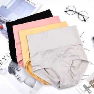 Pinggang Tinggi CD Wanita Katun Celana Dalam Highwaist Panties Perut Pelangsing Pantat Angkat Celana Dalam 108