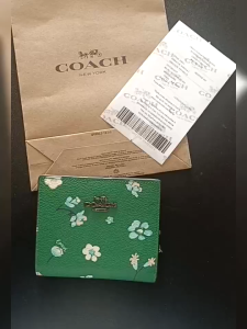 Coâćh_ C8703 C2862 C3309การจัดส่งสินค้าในประเทศไทย 3-5 วันมาถึงแฟชั่นคลาสสิกผู้หญิงศูนย์กระเป๋าสตางค์เหรียญกระเป๋าสตางค์