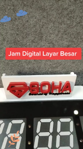 JD- 4622 Jam Dinding Digital Layar Besar 47 x 23 cm LED CLOCK WALL Dinding / Meja Smart Watch Kalender & Alarm