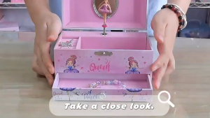 Musical Jewelry Box - Unicorn Ballerina Kids Mirror Storage Music Case Birthday  Christmas Gift for Girls
