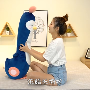 Thú nhồi bông chim cánh cụt dài nhiều màu - Size 110cm - Quà tặng gấu bông chim cánh cụt nhồi bông có kẹp chân cho mẹ bầu.