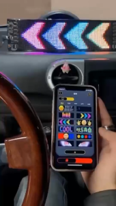 Stiker Mobil LED Papan Tampilan LED Fleksibel Aplikasi Bluetooth Papan Iklan Mobil ampilan Lembut Anti-Air Berbagai Warna