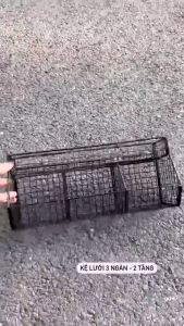 Kệ Đựng Gia Vị Hành Tỏi Đồ Khô 3 Ngăn 2 Tầng Tiện Lợi - Kệ Để Đồ Nhà Bếp Nhà Tắm Đa Năng Dán Tường Siêu Chắc