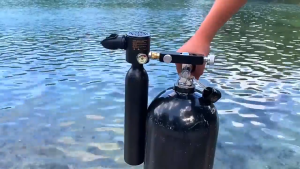 DIDEEP tangki selam Adaptor Scuba  Menyelam Portabel tangki scuba untuk olahraga menyelam  Scuba Besar Aksesori Menyelam Adaptor Scuba Kecil Mengembang cepat lung tank for diving tangki paru-paru untuk menyelam