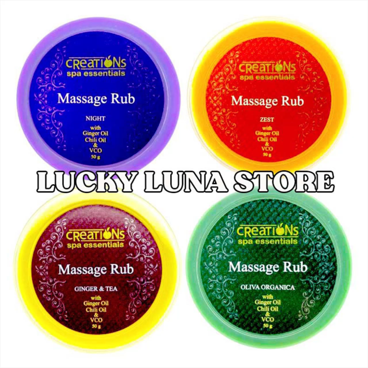 CREATIONS SPA ESSENTIALS MASSAGE RUB 50g. (New Packaging) with