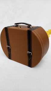 Giftbox Model Terbaru Warna Coklat | Box Hampers/Souvenir Murah Bahan Kulit Sintetis