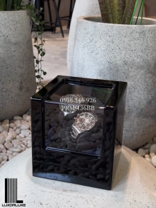 Hộp Xoay Lên Cót Đồng Hồ Tự Động - Hộp Xoay 2 Đồng Hồ Bằng Gỗ Có Đèn Led automatic Bằng Gỗ Hộp Đựng Đồng Hồ Cơ Mở Nắp Tự Dừng 4 Chế Độ Xoay