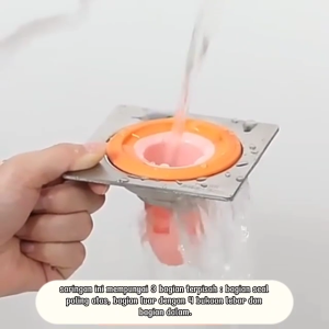 Saringan Saluran Air Anti Bau Elastis Warna-Warni - Penyaring Kotoran & Noda untuk Lantai Toilet