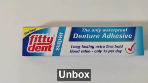 FITTYDENT Dentures Adhesive Cream 40G+Dentures Cleansing Tablet 36S Pack