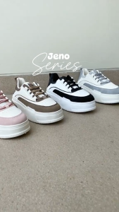 KF SHOES\"FREE BOX\" (36 - 40) Jeno Sepatu Wanita Sneakers Kasual Fashion Korea Sport Terbaru 2024