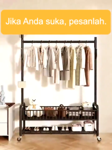 Rak Baju Gantungan Gawang DGYJ-5 Baju Besi Stand Hanger Jemuran Baju Multifungsi HOMEDKOR8 Rak Baju Stainless Steel Stand Hanger Baju Berwarna Hitam Putih Jemuran Baju Hemat Ruang - Lazada
