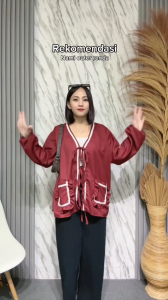 SHINE FASHION - NAMI OUTER RENDA TALI PITA / OUTER OVERSIZE -PN"