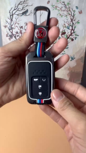Ốp Chìa Khóa Xe Honda City BRV CRV Accord Civic HRV Brio Sử Dụng Chìa 2 3 4 Nút Hợp Kim Cao Cấp Họa Tiết 3 Sọc Màu Lịch Lãm Sang Trọng