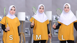 HIJAB INSTAN SPORTY PET TEBAL/BERGO SPORTY PET TEBAL Size S/M/L