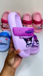 Sepatu Sandal Anak Lentur & Awet Sanrio / Sandal Jibbitz Anak Import Eva Rubber Kuat Elastis Ringan