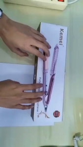 Alat Catokan Rambut KEMEI KM - 471 Profesional Hair Straightner Plat Lebar Rebondung Lurus Curly Keriting