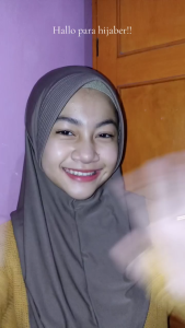 Hijab Bergo Instan Size M Bahan Jersey