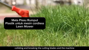 SABETZU Pisau Potong Rumput Cordless Baterai Mata Plastik 150mm Panjang 15CM Spare Part Mesin Potong Rumput Baterai 12V 21V Kotak Brush Cutter Blade Plastic Trimmer Grass Cordless Lawn Mower - Mata Ganti Pemotong Rumput Tenaga Batre