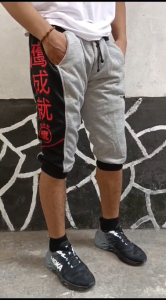 Celana Jogger Pants Pendek 3/4 Pria & Jogger Sablon Korean Style