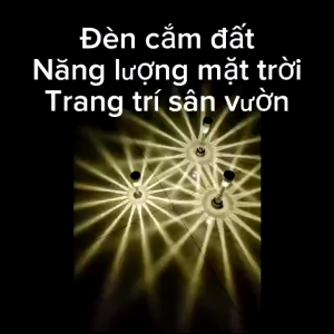 Đèn cắm cỏ năng lượng mặt trời đèn trang trí ngoài trời đèn led sân vườn vỏ thép không gỉ kháng nước