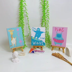 HIASAN DINDING (15X20) ANIMAL CUTE COLOURFULL WALL DECOR PAJANGAN POSTER KAYU HIASAN DINDING KAMAR