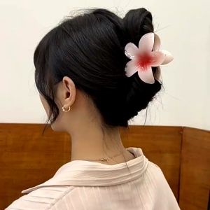Jepit Rambut Korea Wanita Jedai Bunga Kamboja Hair Clip Gaya Elegan Aksesoris Jepitan Rambut
