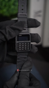 Jam Tangan Pria Casio General CA-53WF-1B Quartz Watch Data Bank Digital Dial Black Resin Band