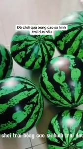 Bóng Cao Su Dưa Hấu Banh Hơi Hình Watermelon Đồ Chơi Trẻ Em Giải Trí Thể Thao - Rubik Land
