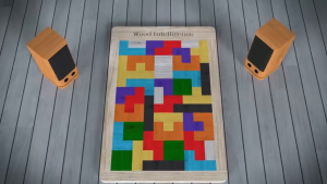 Mainan Puzzle Tangram Tetris Kayu Kecerdasan