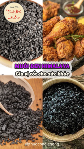 Muối đen Himalaya nguyên chất 100g (Dạng hạt và dạng xay nhuyễn) kèm muối hồng - Lãn Ông