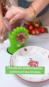 Meat Grinder Manual Penggiling Giling Daging Sayuran Buah Pasta Mincer By Einstein-Store