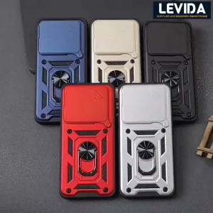 Case Poco F6 5G Case Robot Slide Kamera Protect Ringstand