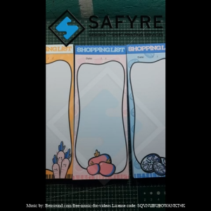 SAFYRE - Memo Pad for your Shopping List 50 sheets "FREE BALLPEN" Memo pad Cute Memo Pad